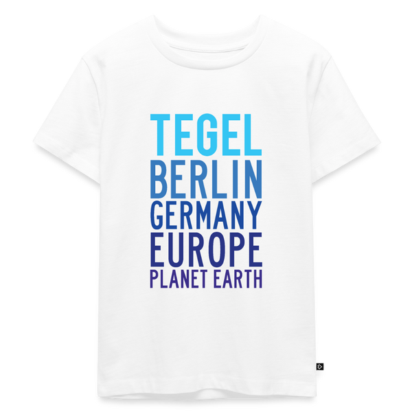 Tegel Planet Earth - Kinder Premium T-Shirt - Weiß
