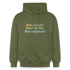 Nüscht jehört, nüscht jesehen, aba allet mitjekricht. - Hoodie - Militärgrün