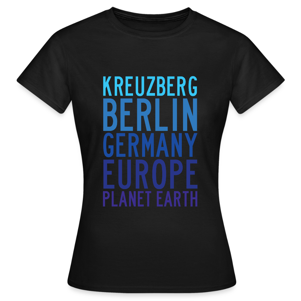 Kreuzberg - Planet Earth - Frauen Premium T-Shirt - Schwarz
