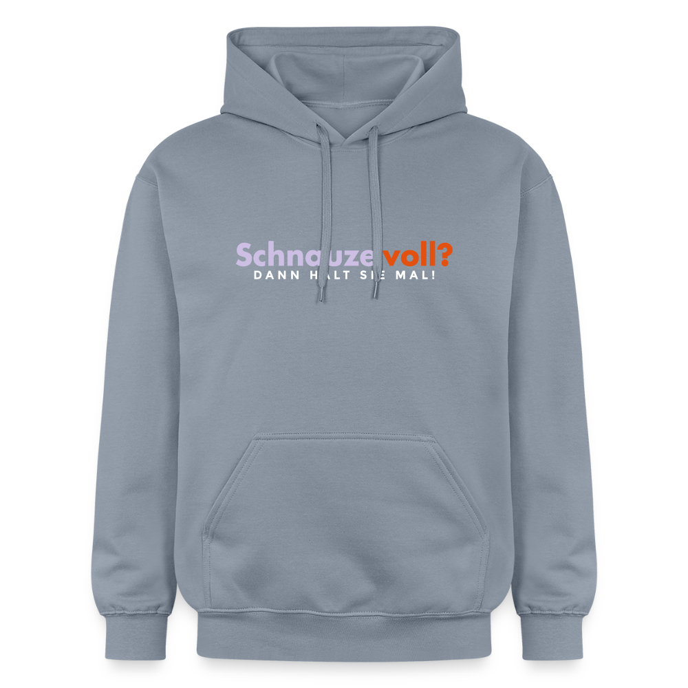 Schnauze voll? Dann halt sie mal! - Hoodie - Blau
