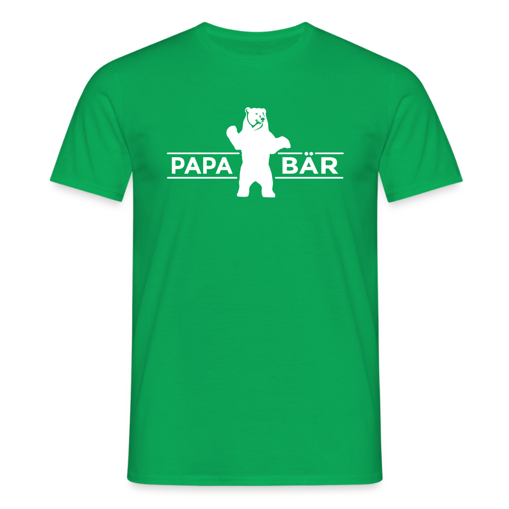 Papa Bär - Männer Premium T-Shirt - Kelly Green