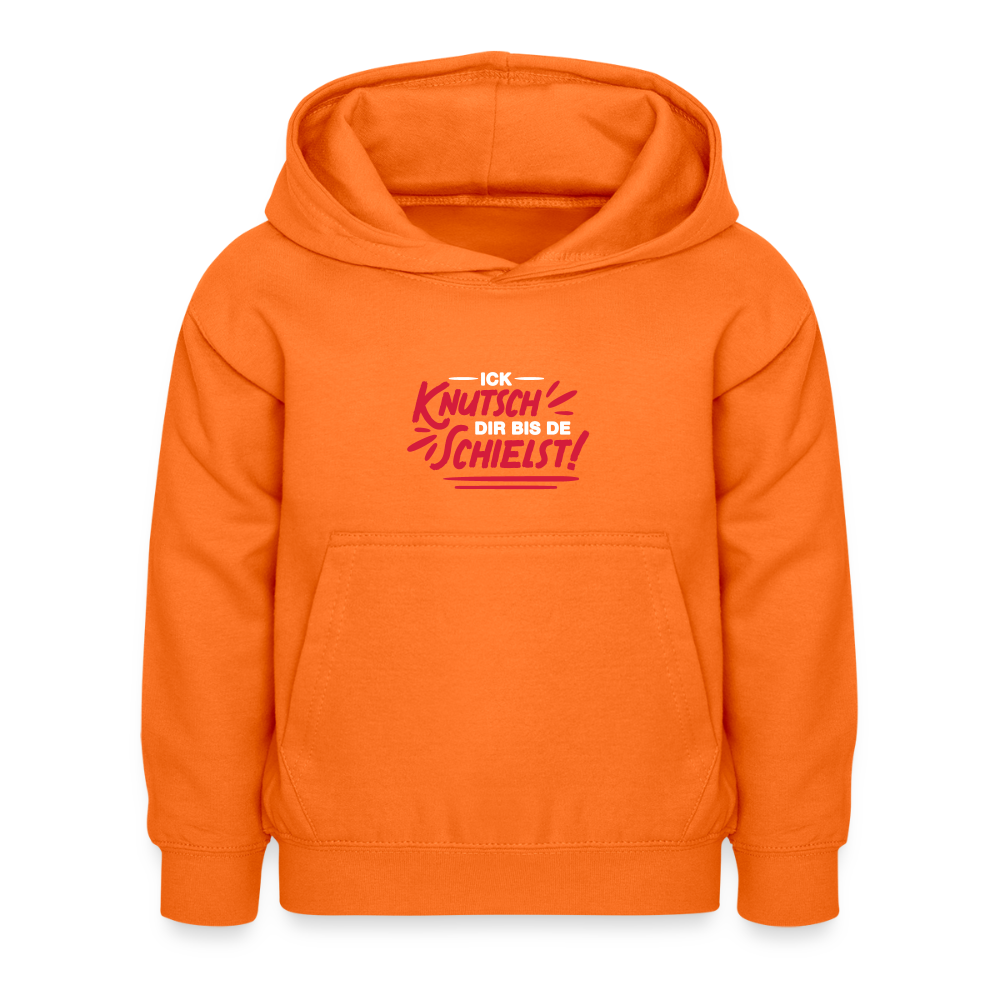 Ick knutsch dir! - Kinder Hoodie - Orange
