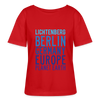 Lichtenberg Planet Earth - Relaxed Rundhals Frauen Bio-T-Shirt - Rot