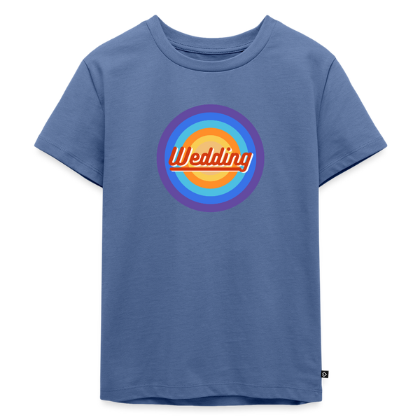 Wedding Retro - Kinder Premium T-Shirt - Taubenblau
