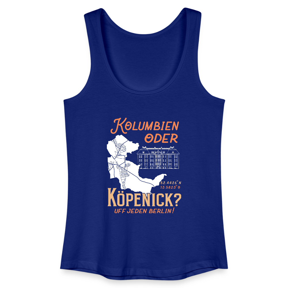 Kolumbien oder Köpenick - Frauen Bio Tank Top - Königsblau