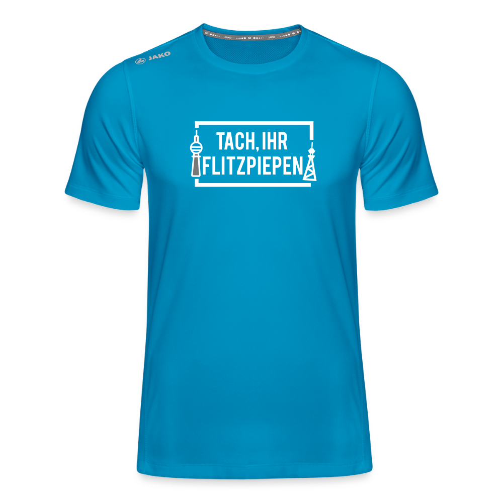 Tach ihr Flitzpiepen - Männer Sport-Shirt - Saphirblau