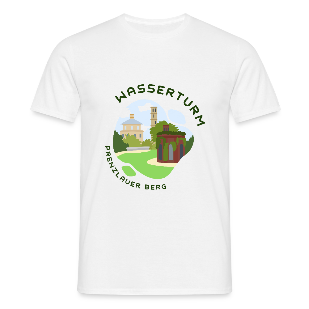 Wasserturm Prenzlauer Berg - Männer Premium T-Shirt - Weiß