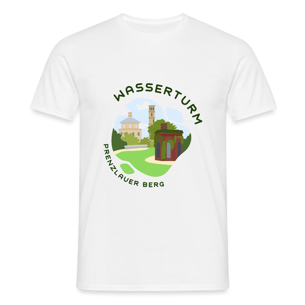 Wasserturm Prenzlauer Berg - Männer Premium T-Shirt - Weiß