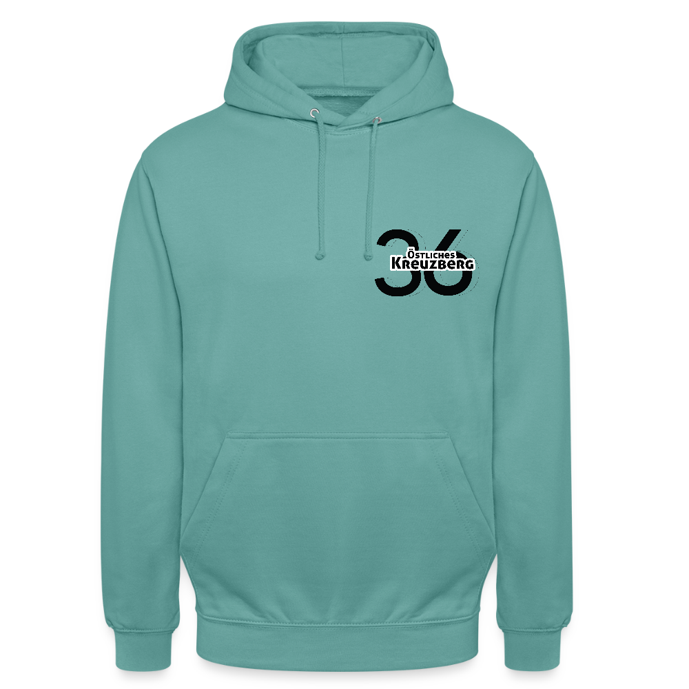Östliches kreuzberg - Unisex Hoodie - Pastelltürkis