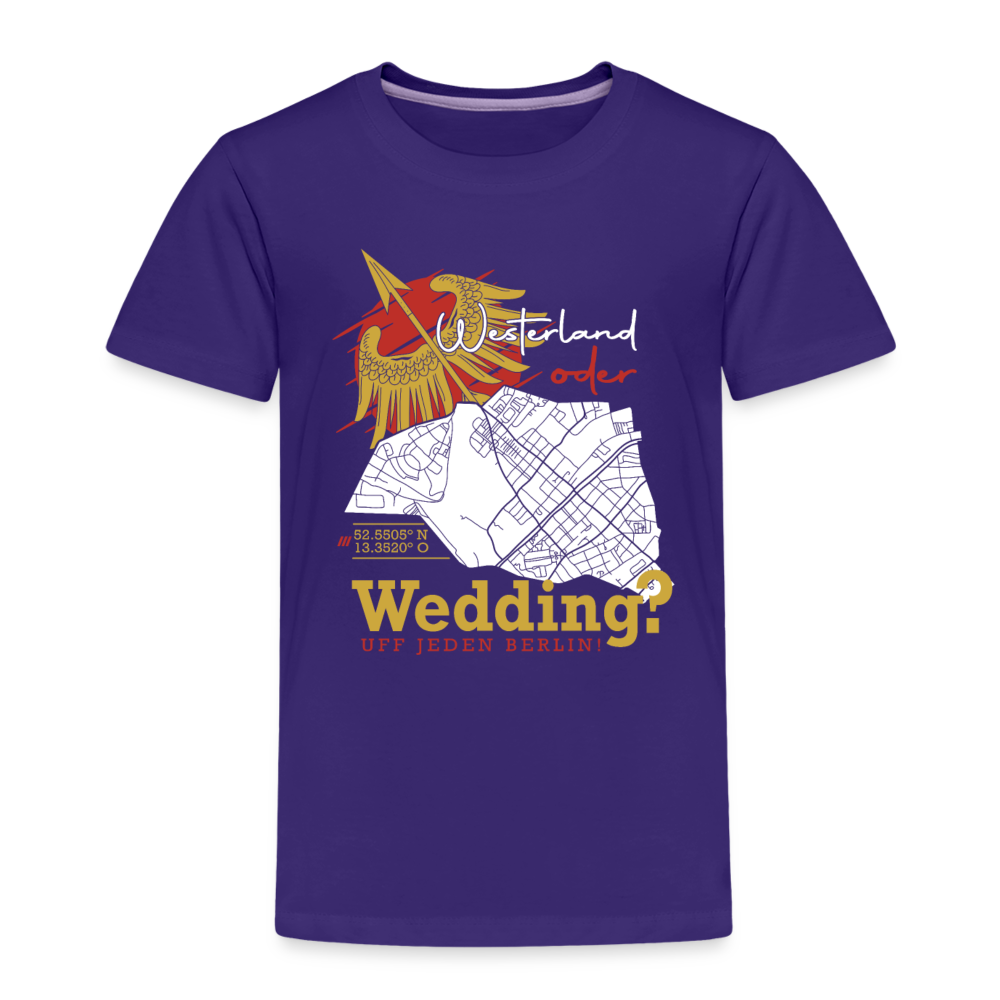 Westerland oder Wedding - Kinder Premium T-Shirt - Lila