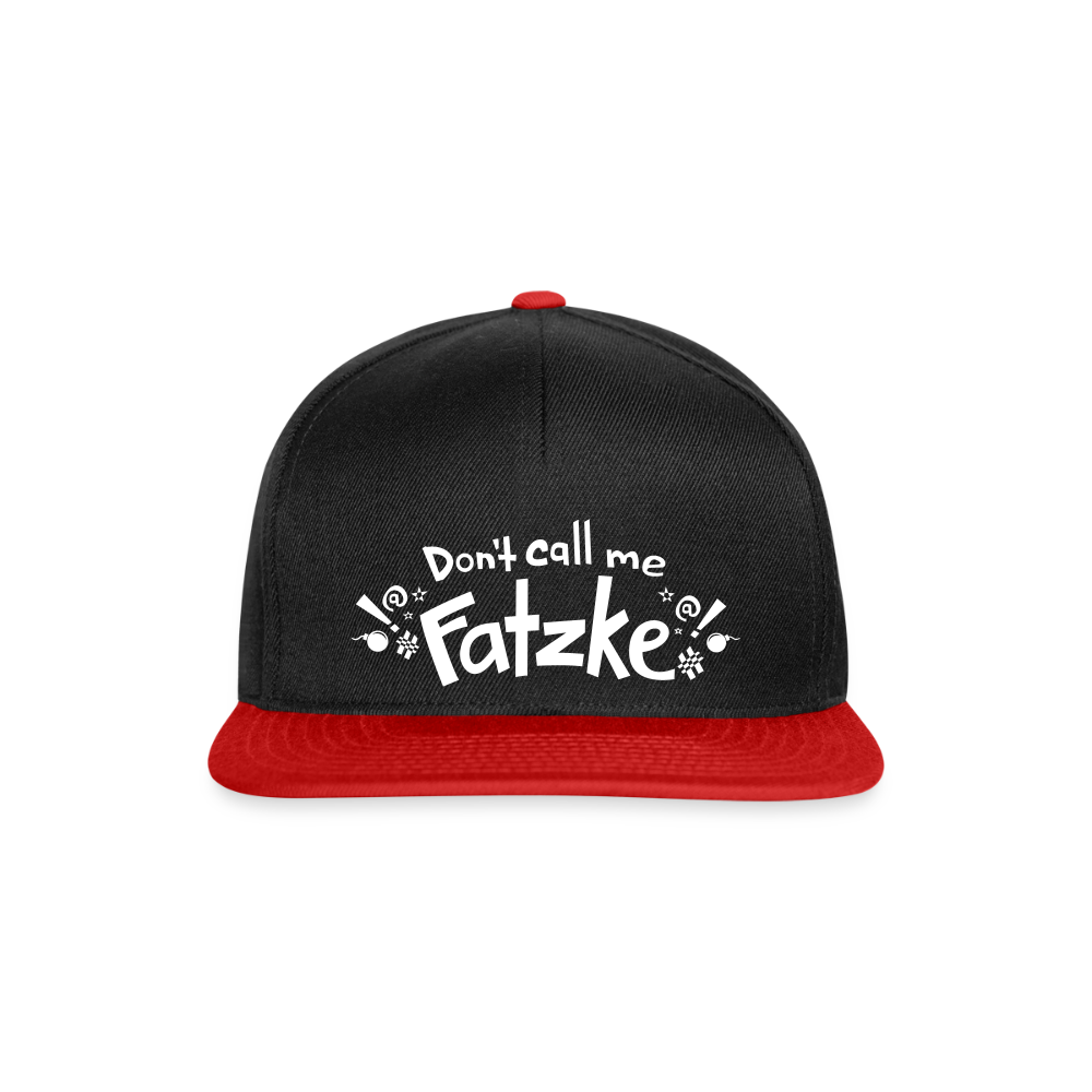 Fatzke - Snapback Cap - Schwarz/Rot