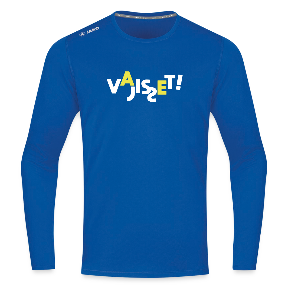 VAJISSET - Männer Sport Langamshirt - Royalblau