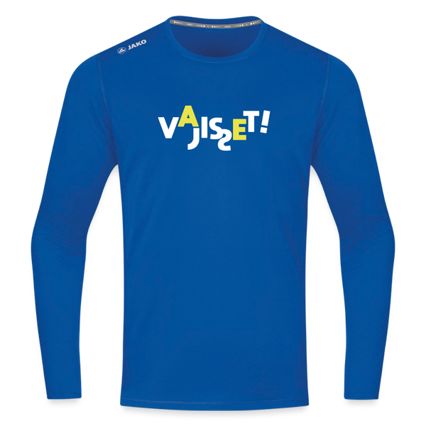 VAJISSET - Männer Sport Langamshirt - Royalblau