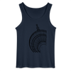 Der Turm von unten - schwarz - Männer Tank Top - Navy
