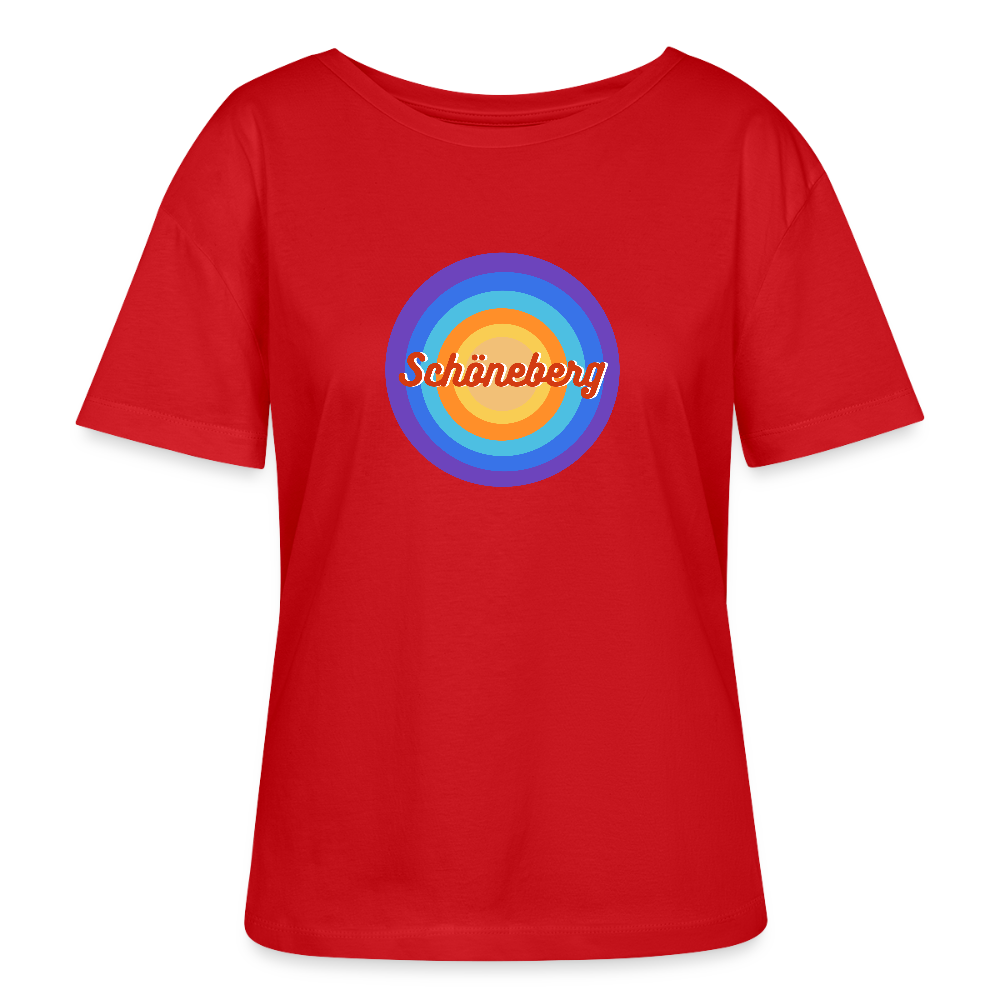 Schöneberg retro - Relaxed Rundhals Frauen Bio-T-Shirt - Rot