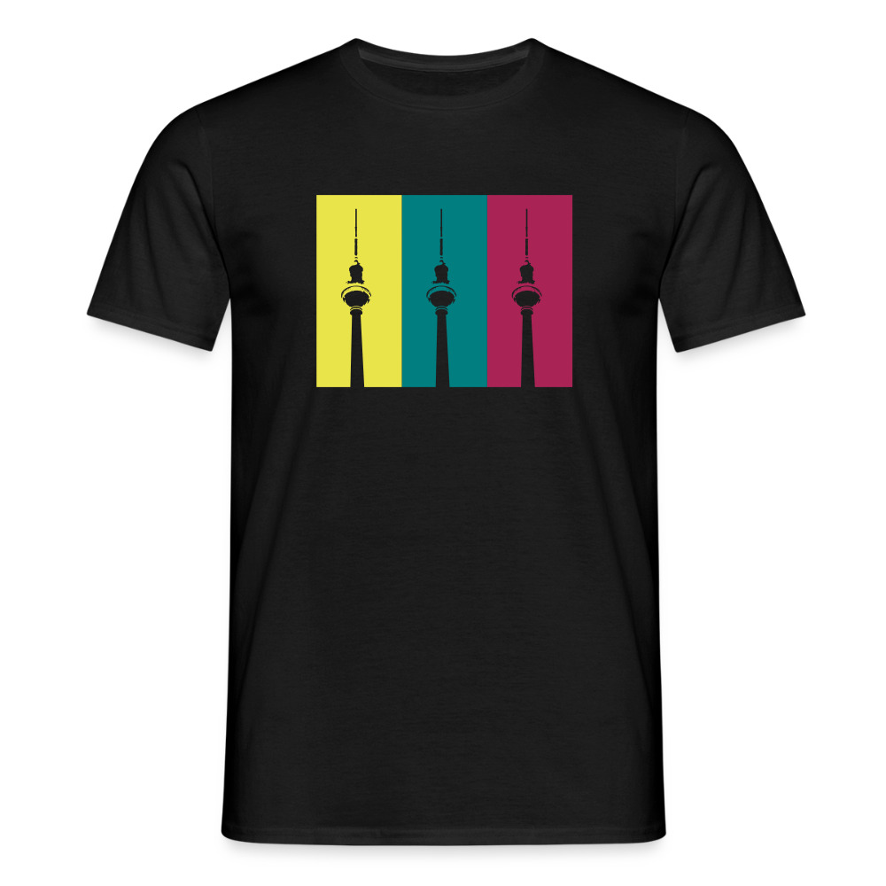 Berlin Retro - Männer Premium T-Shirt - Schwarz