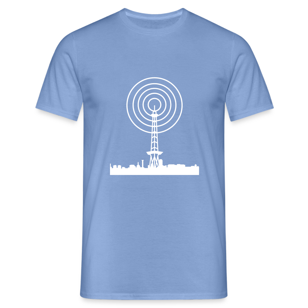 Funkturm im Fokus - Männer Premium T-Shirt - carolina blue