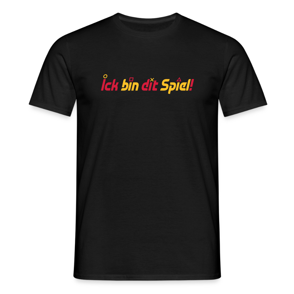 Ick bin dit Spiel! - Männer Premium T-Shirt - Schwarz