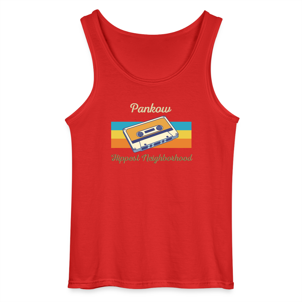 Pankow Hippest Neighborhood - Männer Tank Top - Rot