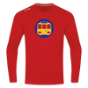 U-Bahntunnel - Männer Sport Langamshirt - Rot