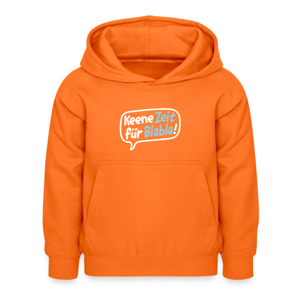 Keene Zeit für Blabla! - Kinder Hoodie - Orange