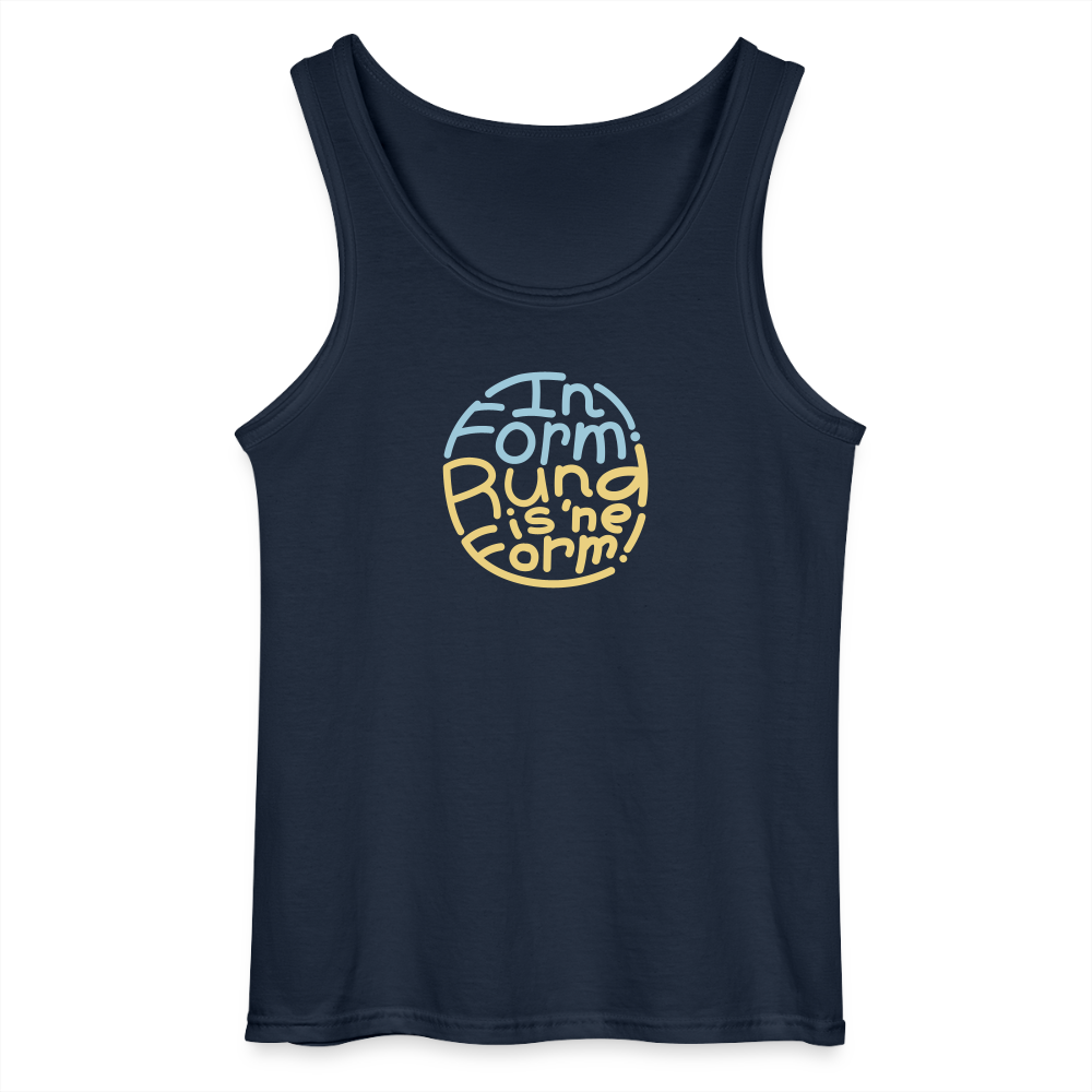 In Form! Rund is 'ne Form! - Männer Tank Top - Navy