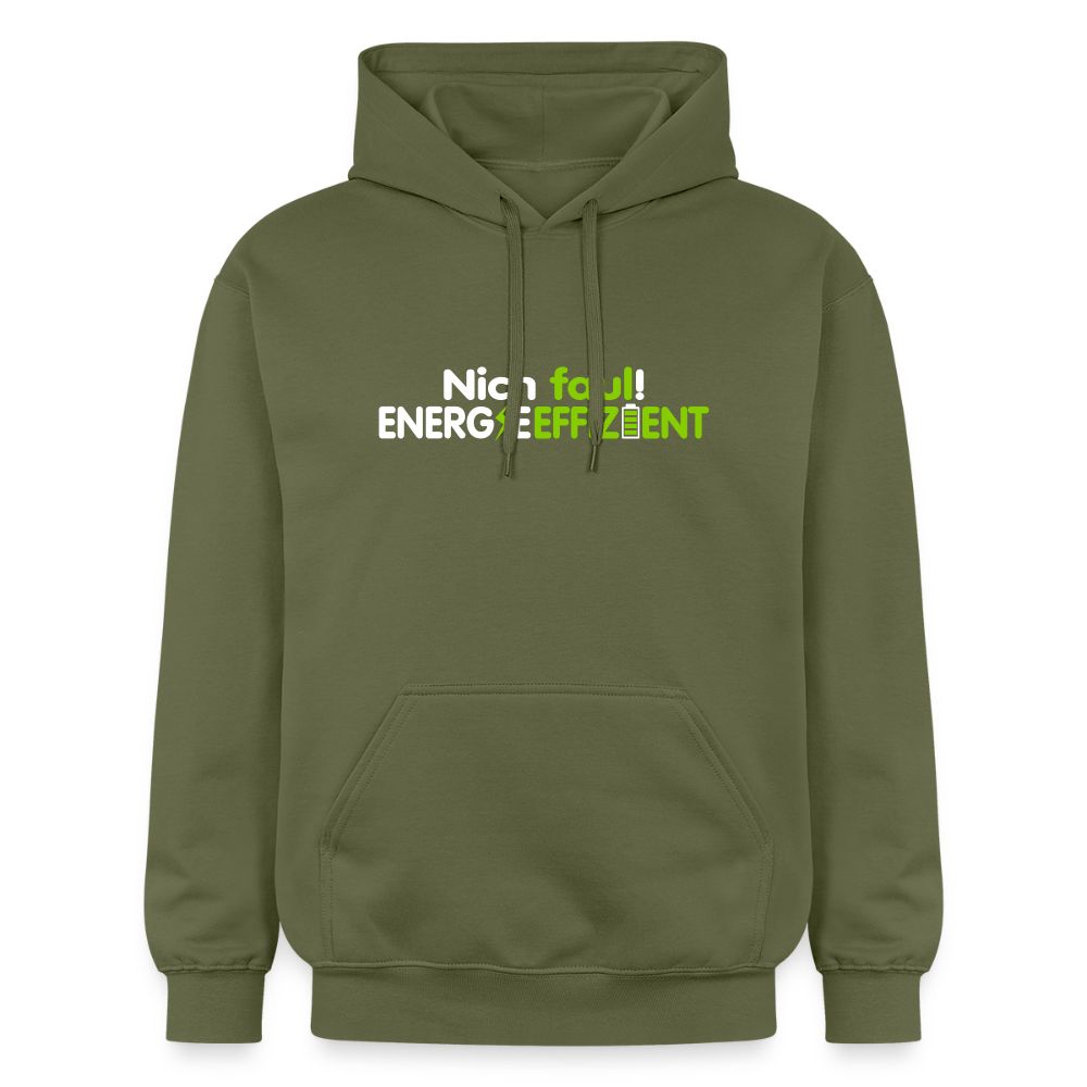 Nich faul! Energieeffizient! - Hoodie - Militärgrün