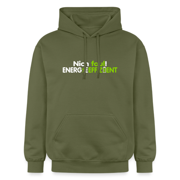 Nich faul! Energieeffizient! - Hoodie - Militärgrün