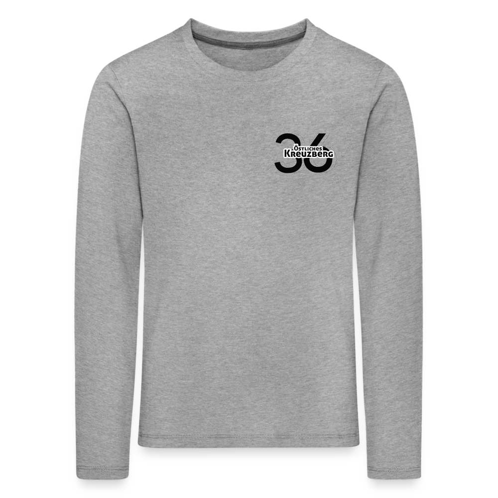 Östliches kreuzberg - Kinder Langarmshirt - Grau meliert
