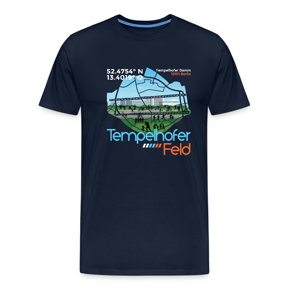 Tempelhofer Feld - Männer Premium T-Shirt - Navy