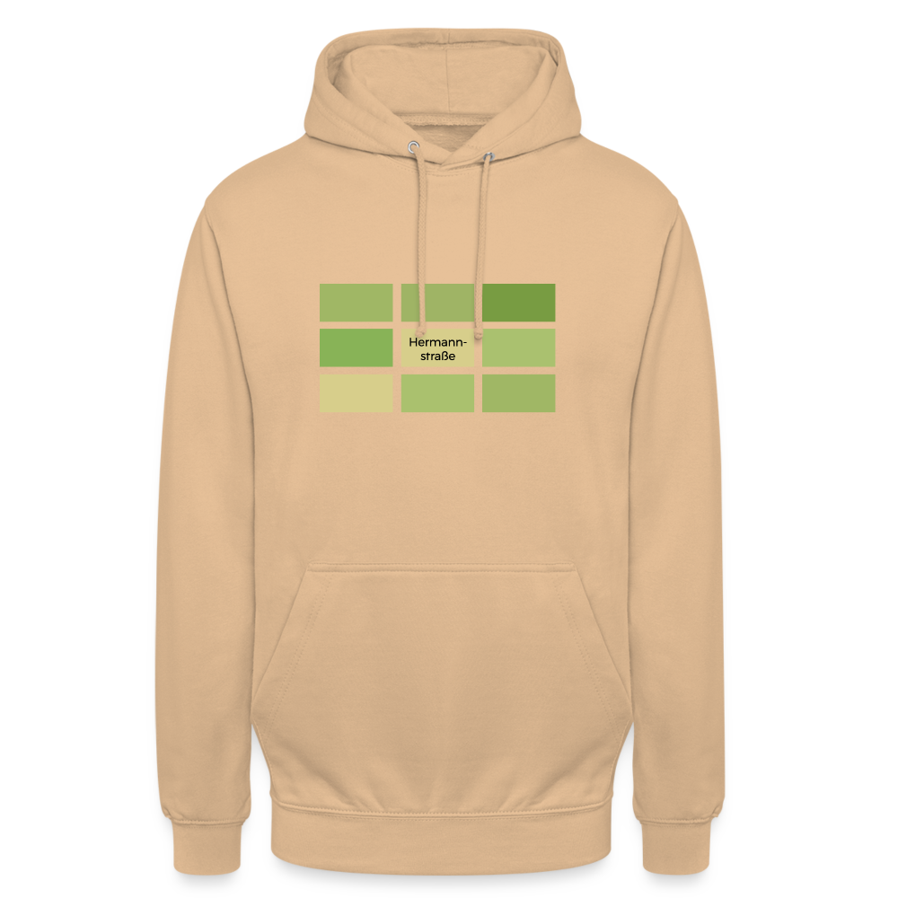 Hermanstrasse - Unisex Hoodie - Pfirsich