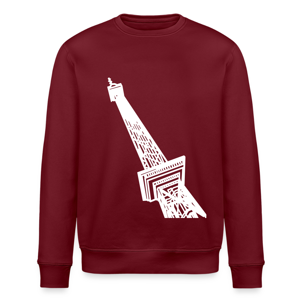 Der Funkturm - Unisex Bio Sweatshirt - Burgunderrot