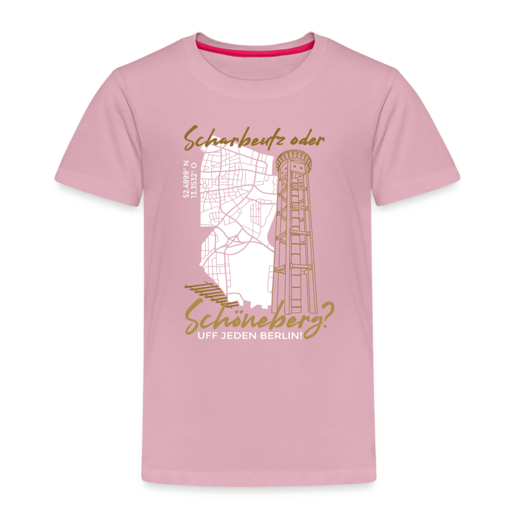 Scharbeutz oder Schöneberg - Kinder Premium T-Shirt - Hellrosa