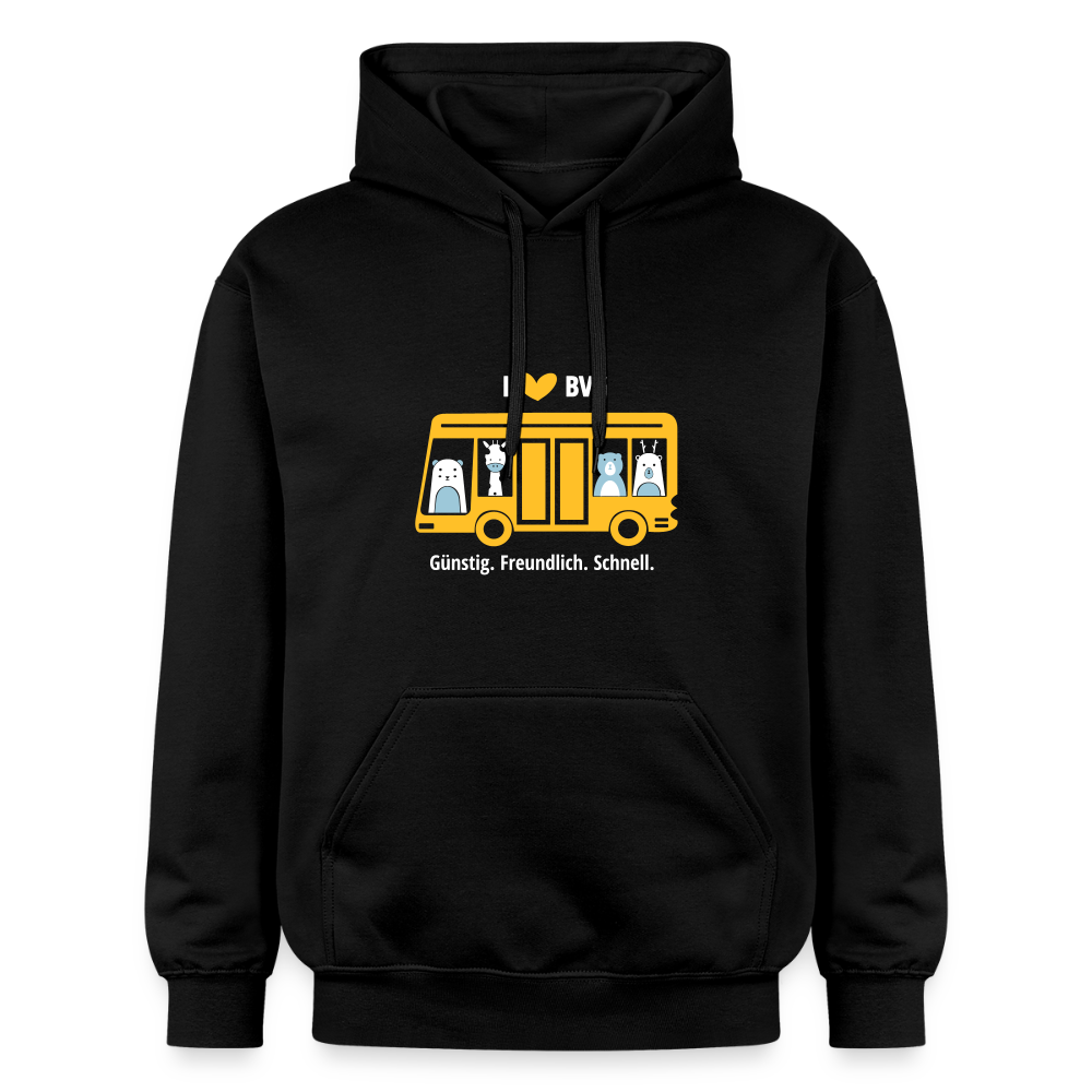 I love BVG - Hoodie - Schwarz