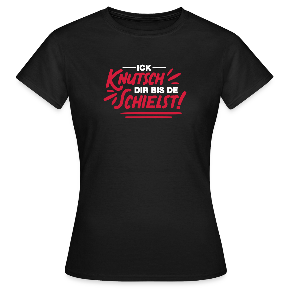 Ick knutsch dir! - Frauen Premium T-Shirt - Schwarz