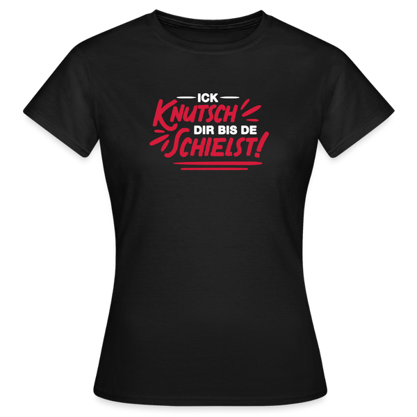 Ick knutsch dir! - Frauen Premium T-Shirt - Schwarz