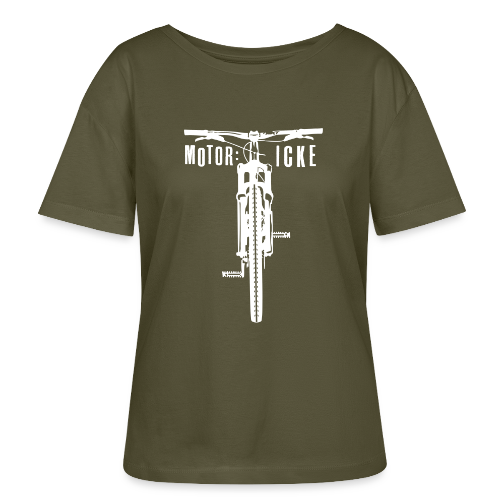 Motor icke - Relaxed Rundhals Frauen Bio-T-Shirt - Khaki