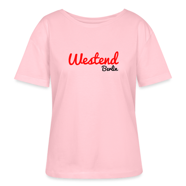 Westend Berlin - Relaxed Rundhals Frauen Bio-T-Shirt - Hellrosa