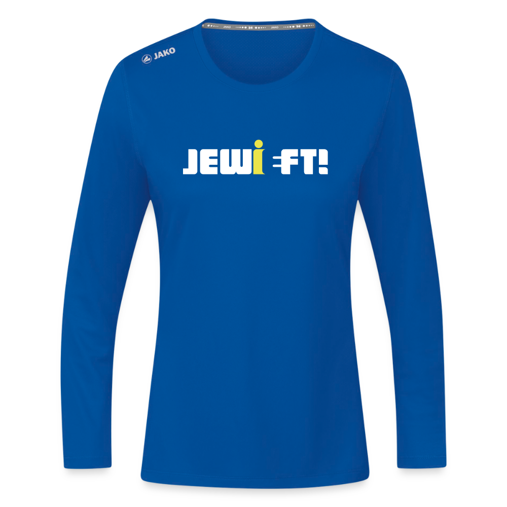 Jewieft! - Frauen Sport Langarmshirt - Royalblau