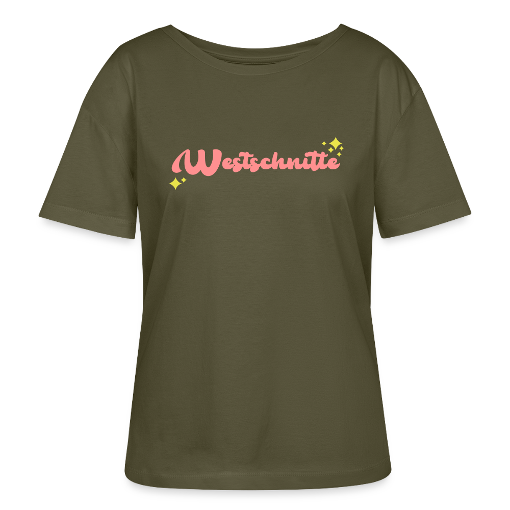 Westschnitte - Relaxed Rundhals Frauen Bio-T-Shirt - Khaki