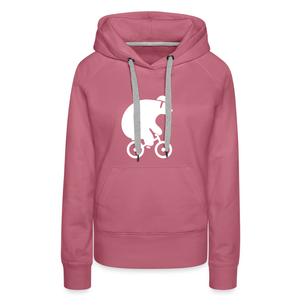 Fahrradbär - Frauen Premium Hoodie - Malve