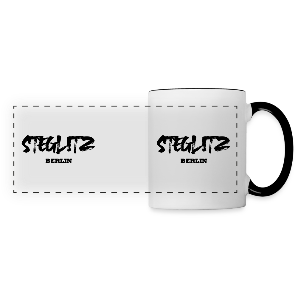 Steglitz - Tasse zweifarbig - Weiß/Schwarz