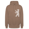 Berliner Bär im Netz - weiß - Unisex Hoodie - Mokka