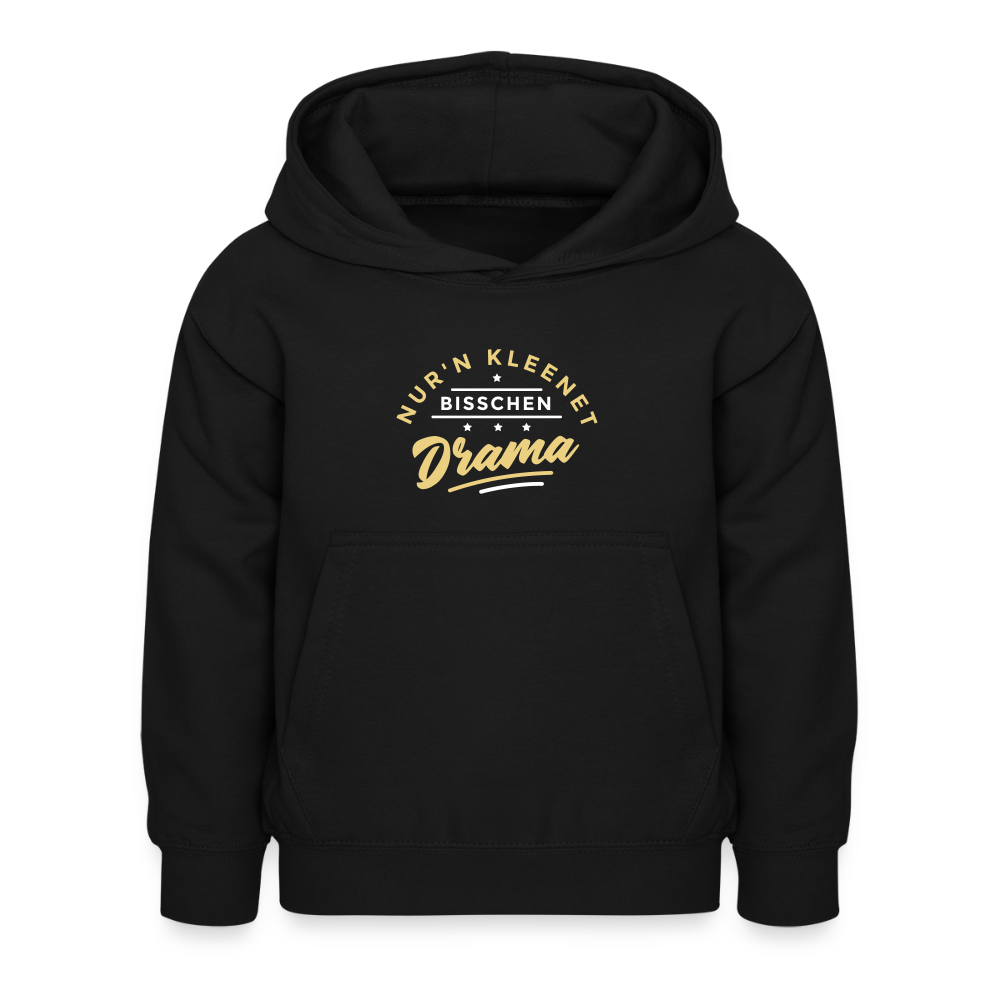 Nur'n kleenet Bisschen Drama - Kinder Hoodie - Schwarz