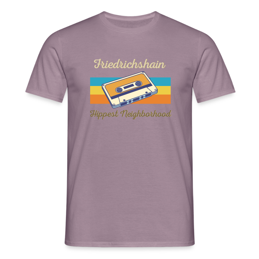 Friedrichshain Hippest Neighborhood - Männer Premium T-Shirt - Lilagrau