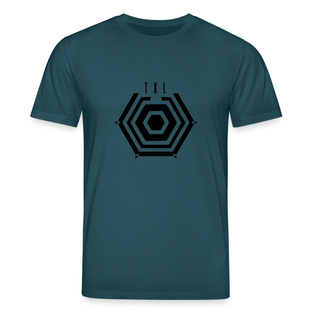 Tegel TXL Umrisse - Unisex Bio T-Shirt - Dunkles Petrol