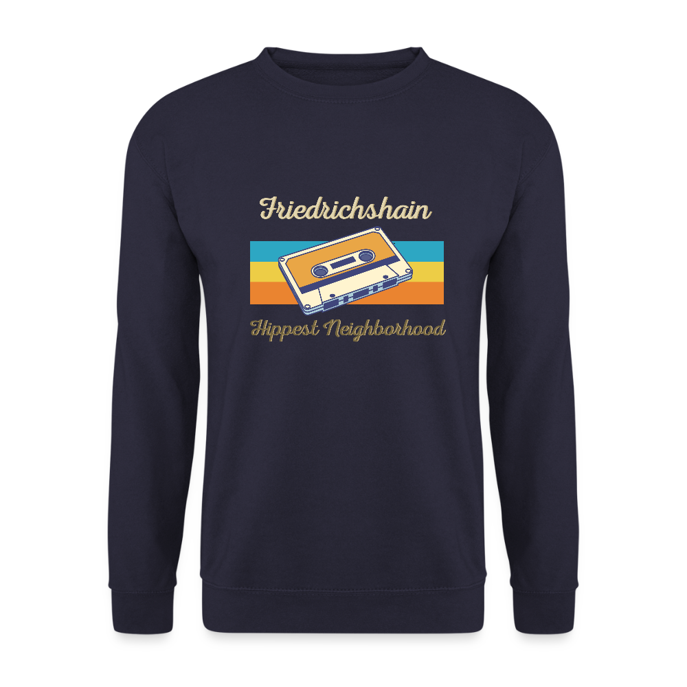 Friedrichshain Hippest Neighborhood - Unisex Pullover - Navy