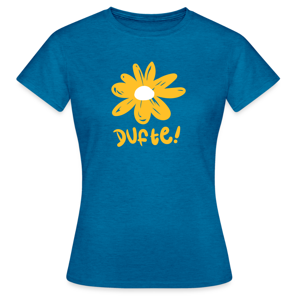 Dufte - Frauen Premium T-Shirt - Antikblaues Saphir meliert