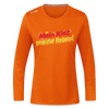 Mein Kiez, meine Regeln! - Frauen Sport Langarmshirt - Neonorange