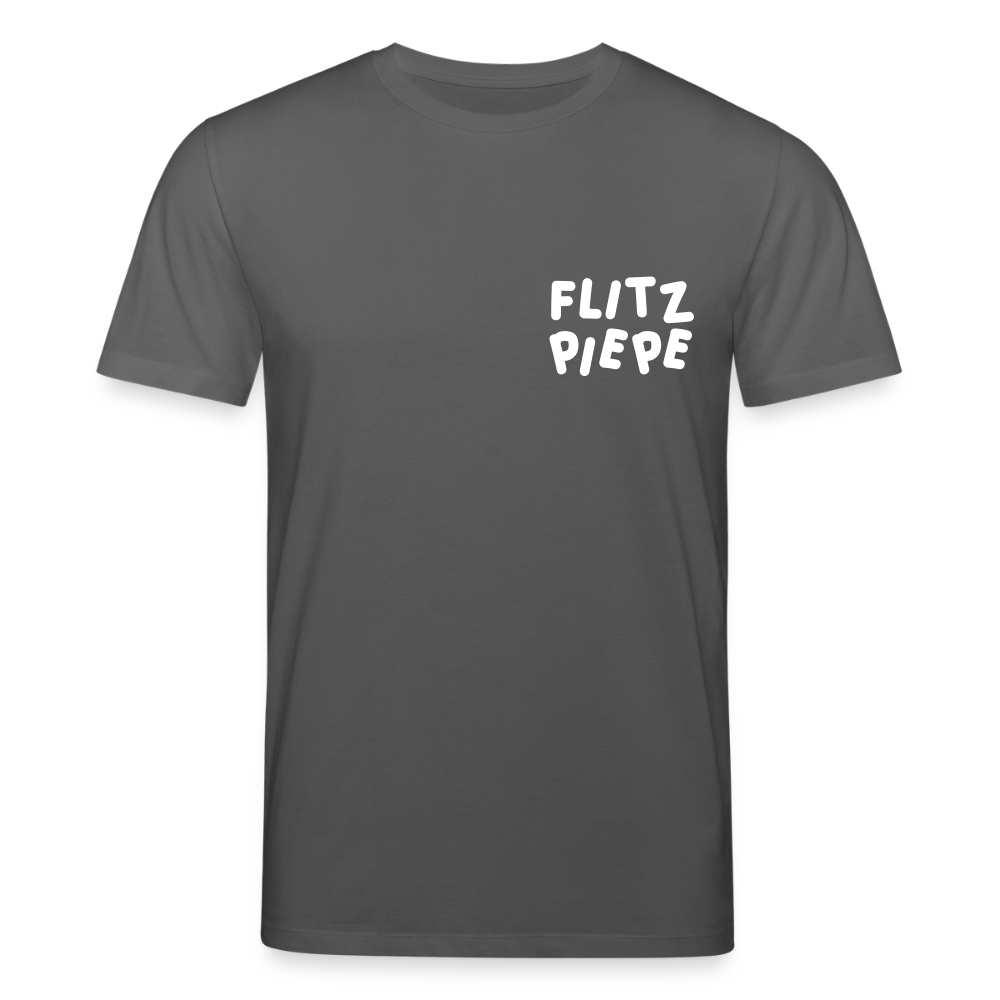 Flitz piepe - Unisex Bio T-Shirt - Anthrazit